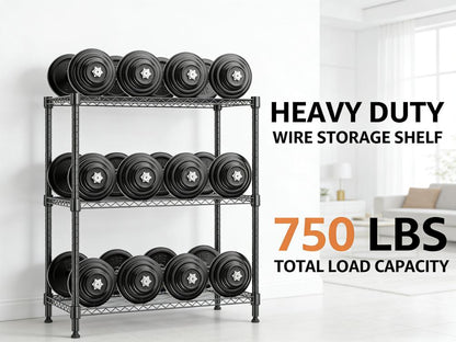 Adjustable Heavy-Duty Wire Storage Shelf