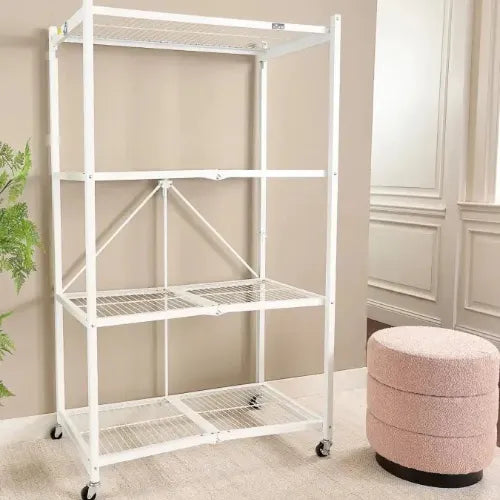 No Tools Required! Instant Setup Storage Shelf with 360° Rotation